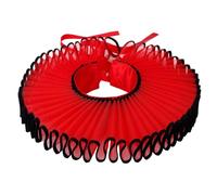JSGHGDF Accessorio per colletto costume a strati | Increspature velate drammatiche, pieghe strutturate, chiusura a nastro sul collo, stile ritratto in studio