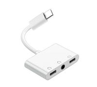 JSGHGDF Adattatore USB C con PD da 60 W e riduzione del rumore per dispositivi Multi dispositivo USB C Sound Splitter