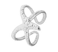 JSGHGDF Anelli a forma di stella marina apribile a tema mare accessori moda accessori per le dita per le donne cerchio da spiaggia, One Size, come descritto, come descritto
