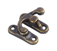 JSGHGDF Antico Vintage Bronzo Blocco Chiusura Destra per Gancio Hasp,Gancio in lega per Braccio Oscillante per Box Gioielli Cab, R