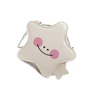 JSGHGDF Avanti Modello Stella Piccola Borsa A Tracolla Densa Piano Impermeabile Sostanza Impermeabile Viso Semplice per l'Esistenza Città PU Tiny Bag, Ow