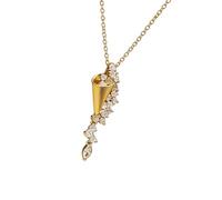 JSGHGDF Bella collana con ciondolo a forma di imbuto intricata e accento creativo regalo alla moda per compleanno collana con ciondolo, One Size, come descritto, come descritto
