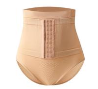 JSGHGDF Biancheria intima da donna per controllo addominale invisibile modellante dimagrante slip con copertura completa vita trainer corsetto mutandine, Colore, XL