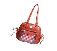 JSGHGDF Borsa a tracolla alla moda ispirata alla cultura Otaku, spaziosa borsa a tracolla in PU per oggetti da collezione e uso quotidiano Cosplay borsa trasparente, A, Medium