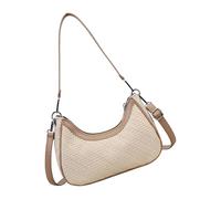 JSGHGDF Borsa a tracolla dal design permanente, leggera, in poliuretano, multi funzionale, perfetta per la città alla moda per passeggeri, Beige