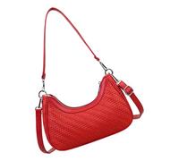 JSGHGDF Borsa a tracolla dal design permanente, leggera, in poliuretano, multi funzionale, perfetta per la città alla moda per passeggeri, Rosso