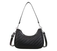 JSGHGDF Borsa a tracolla dal design permanente, leggera, in poliuretano, multi funzionale, perfetta per la città alla moda per passeggeri, Nero