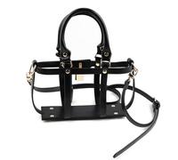 JSGHGDF Borsa cava Set Crossbody Bag Accessorio PU Encasement per borsa nero/caffè, Nero , S