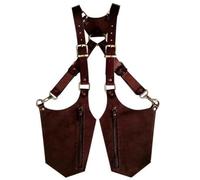 JSGHGDF Borsa per ascella per gli uomini antifurto nascosti borsa con tracolla regolabile borse per telefono all'aperto regalo doppie borse, Marrone, Taglia unica