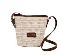 JSGHGDF Borse a tracolla Borsa a tracolla Borse a secchiello in paglia Borse da donna Estati Casual Borse da spiaggia per lo shopping Incontri Borsa di paglia quotidiana Casual Tessuto Spiaggia Toted