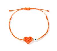 JSGHGDF Braccialetto da polso artistico con simbolo del malocchio ed elegante design a forma di cuore vibrante, Misura unica, come descritto