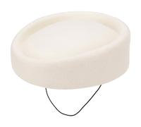 JSGHGDF Cappello da hostess dall'aspetto professionale per dipendenti di compagnie aeree e donne alla moda abbigliamento quotidiano accessorio uniforme invernale caldo cappello di lana, B, Taglia