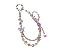 JSGHGDF Catena accattivante fatta a mano in rilievo cordino per cellulare per donne ragazze cinturino telefonico gioielli goccia cordino per telefono doppio strato