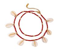 JSGHGDF Cavigliere in resina per le donne 6 disegni unici vacanze al mare comodi accessori gioielli resina piede gioielli, Misura unica, come descritto