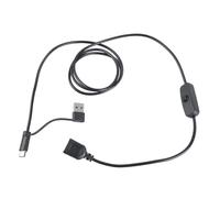 JSGHGDF Cavo di prolunga in polistirene USB tipo CREATE e da A a femmina per evidenziare il cambiamento di potenza 5 V 2 A, ricarica per ventola LED frigorifero maschio per creare estensione di