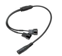 JSGHGDF Cavo di prolunga professionale per ventola DC5521 a 4 pin, cavo splitter 2 3 4 5 vie connessione 37 cm lunghezza design PC Fan Link Wire