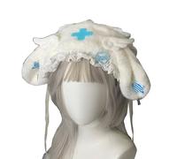 JSGHGDF Cerchietto in pizzo per ragazze, stile punk, anime, cosplay, copricapo