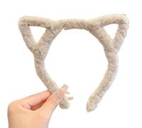 JSGHGDF Cerchietto per capelli con orecchie da gattino, accessorio per foto, cerchietto per capelli peloso, fascia per feste divertenti per festival musicali