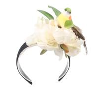 JSGHGDF Cerchietto per capelli con peonia gigante, per Halloween, festa di compleanno, floreale, a tema floreale, copricapo per feste