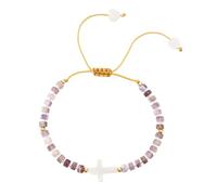 JSGHGDF Ciondolo a forma di croce con perline, misura regolabile, adatto per l'uso quotidiano e come idea regalo. Elegante catena a forma di croci, Misura unica, come descritto