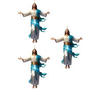 JSGHGDF Ciondolo religioso per auto, accessori da viaggio spirituali, a specchio, accessorio per auto, camionista, acrilico, decorazione religiosa per auto con design inverso, simbolo di fede