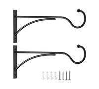 JSGHGDF Confezione da 2 ganci da parete in ferro resistente per appendere campanelli a vento per esterni, facili da montare, staffe in metallo per decorazione domestica esterna