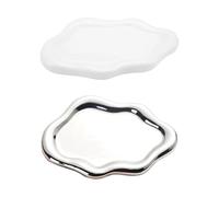 JSGHGDF Confezione da 2 piatti in ceramica perfetti per decorazioni creative, applicazioni e fotografia di influencer, con varietà di colori, piatto portatile dal design unico