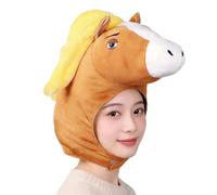 JSGHGDF Copricapo leggero del cavallo del poliestere, copricapo del costume | Accessorio per capelli con personaggi stravaganti, perfetto per eventi cosplay e spettacoli teatrali