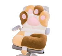JSGHGDF Cuscino lombare di supporto con imbottitura in cotone PP per lunghe ore di seduta, design con zampe di gatto in stile cartone animato, cuscino per schienale per sedia da scrivania