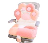 JSGHGDF Cuscino lombare di supporto con imbottitura in cotone PP per lunghe ore di seduta, design con zampe di gatto in stile cartone animato, cuscino per schienale per sedia da scrivania