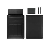 JSGHGDF Custodia con supporto per computer portatile, ricarica integrata per ricaricare e ridurre l'affaticamento del collo, custodia in pelle