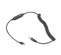 JSGHGDF Electric Control Power Lines USB C a 5,5 x 2,1 mm con display digitale per router, altoparlanti e apparecchiature di emergenza adattatore di alimentazione ventola