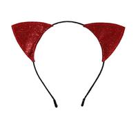 JSGHGDF Elegante fermaglio per capelli con orecchie di gatto in cristallo, morbido, per costumi di tutti i giorni per bambini