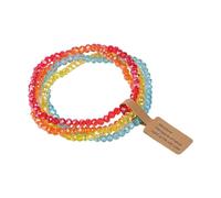 JSGHGDF Elegante set di perline in vetro da donna, accessori leggeri per feste da indossare tutti i giorni, set di vetro rivestito che cambia colore, Misura unica, come descritto