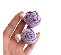 JSGHGDF Fermagli per capelli con perle e fiori eleganti accessori per capelli con rose in fiore ornamenti per capelli squisita forcina copricapo