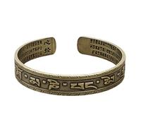 JSGHGDF Mantra buddista tibetano in rame, dipinto a mano, con sei parole sacre, regolabile, apribile per protezioni, fortuna, rame, Misura unica, come descritto
