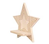 JSGHGDF Mensola da parete a forma di luna, mensole in legno da appendere, mensole decorative galleggianti per soggiorno, sale giochi, decorazioni per camera da letto