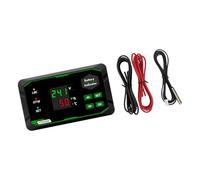 JSGHGDF Misuratore percentuale batteria a 3 cifre con avviso e conservazione della memoria per uso marittimo automobilistico Eays per operare Display dinamico a doppio schermo