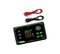 JSGHGDF Misuratore percentuale batteria a 3 cifre con avviso e conservazione della memoria per uso marittimo automobilistico Eays per operare Display dinamico a doppio schermo