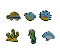 JSGHGDF Oceani Racchette da Tennis a tema Smorzatori Silicone Morbido Cartoon Creature Marine per Riduzione delle Vibrazioni e Ornamento Oceani Tema Racchette da Tennis Ammortizzatori