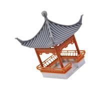 JSGHGDF Padiglione in miniatura modello statuetta edificio antico per progetti artigianali architettura cinese paesaggio e decorazione domestica pezzo culturale