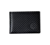 JSGHGDF Porta carte di credito con blocco automatico alla moda per portafogli corti porta carte di credito per uomo, Fibra di carbonio