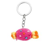 JSGHGDF Porta charm a forma di filato con estremità avvolta, Rosso rosato