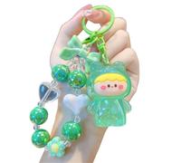 JSGHGDF Portachiavi in metallo che cambia colore a forma di rana, portachiavi in acrilico, per uomo, donna, ragazzo e ragazza, Verde