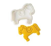 JSGHGDF Pratici stampi per biscotti a forma di cavallo incoraggiano l'immaginazione dei bambini e i legami familiari sicuri per la cucina e il tempo libero set di biscotti per le vacanze