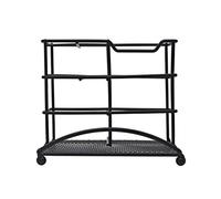 JSGHGDF Robusto scaffale di stoccaggio del metallo per il garage domestico con rivestimento antiruggine Facile montaggio più livelli Organizzatori di risparmio di spazio Scaffale multifunzionale del