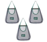 JSGHGDF Sacchetti per frutta e verdura in rete robusta con ganci per montaggio a parete, ventilati, resistenti all'umidità, per cucina e casa, organizer da cucina a parete