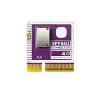 JSGHGDF Scheda adattatore OCuLink SFF-8611 PCIe Gen4 per workstation | Integrazione hardware desktop, pianificazione dell'aggiornamento della memoria interna