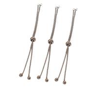 JSGHGDF Set di 3 catene di estensione per gioielli, in acciaio inox, regolabile, estensore per collane artigianali, Round snake style1, come descritto, come descritto