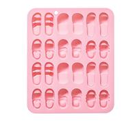 JSGHGDF Set di pantofole in silicone: 24 fori in 6 stili per pasticceria e sapone creatività e artigianato